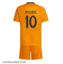 Real Madrid Luka Modric #10 Uit tenue Kids 2024-25 Korte Mouwen (+ broek)