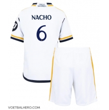 Real Madrid Nacho Fernandez #6 Thuis tenue Kids 2023-24 Korte Mouwen (+ broek)