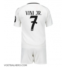 Real Madrid Vinicius Junior #7 Thuis tenue Kids 2024-25 Korte Mouwen (+ broek)