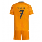 Real Madrid Vinicius Junior #7 Uit tenue Kids 2024-25 Korte Mouwen (+ broek)