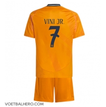 Real Madrid Vinicius Junior #7 Uit tenue Kids 2024-25 Korte Mouwen (+ broek)