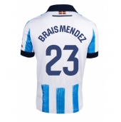 Real Sociedad Brais Mendez #23 Thuis tenue 2023-24 Korte Mouwen