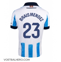 Real Sociedad Brais Mendez #23 Thuis tenue 2023-24 Korte Mouwen