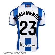 Real Sociedad Brais Mendez #23 Thuis tenue 2024-25 Korte Mouwen