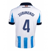 Real Sociedad Martin Zubimendi #4 Thuis tenue 2023-24 Korte Mouwen