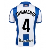 Real Sociedad Martin Zubimendi #4 Thuis tenue 2024-25 Korte Mouwen