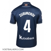 Real Sociedad Martin Zubimendi #4 Uit tenue 2023-24 Korte Mouwen