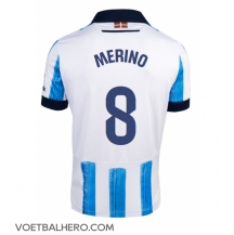 Real Sociedad Mikel Merino #8 Thuis tenue 2023-24 Korte Mouwen