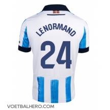 Real Sociedad Robin Le Normand #24 Thuis tenue 2023-24 Korte Mouwen