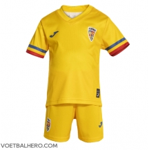 Roemenië Thuis tenue Kids EK 2024 Korte Mouwen (+ broek)