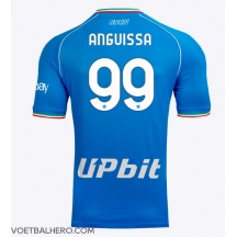 SSC Napoli Frank Anguissa #99 Thuis tenue 2023-24 Korte Mouwen