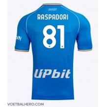 SSC Napoli Giacomo Raspadori #81 Thuis tenue 2023-24 Korte Mouwen