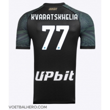 SSC Napoli Khvicha Kvaratskhelia #77 Derde tenue 2023-24 Korte Mouwen