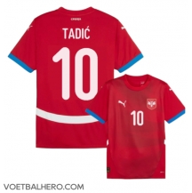 Servië Dusan Tadic #10 Thuis tenue EK 2024 Korte Mouwen