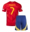 Spanje Alvaro Morata #7 Thuis tenue Kids EK 2024 Korte Mouwen (+ broek)