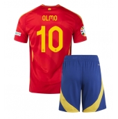 Spanje Dani Olmo #10 Thuis tenue Kids EK 2024 Korte Mouwen (+ broek)