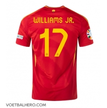 Spanje Nico Williams #17 Thuis tenue EK 2024 Korte Mouwen