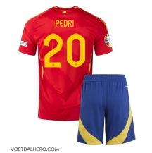 Spanje Pedri Gonzalez #20 Thuis tenue Kids EK 2024 Korte Mouwen (+ broek)