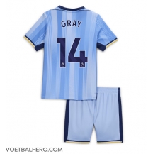 Tottenham Hotspur Archie Gray #14 Uit tenue Kids 2024-25 Korte Mouwen (+ broek)