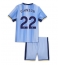 Tottenham Hotspur Brennan Johnson #22 Uit tenue Kids 2024-25 Korte Mouwen (+ broek)