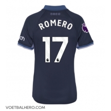 Tottenham Hotspur Cristian Romero #17 Uit tenue Dames 2023-24 Korte Mouwen