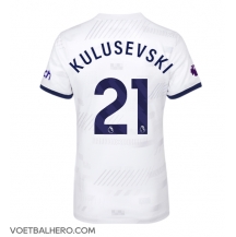 Tottenham Hotspur Dejan Kulusevski #21 Thuis tenue Dames 2023-24 Korte Mouwen