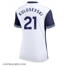 Tottenham Hotspur Dejan Kulusevski #21 Thuis tenue Dames 2024-25 Korte Mouwen