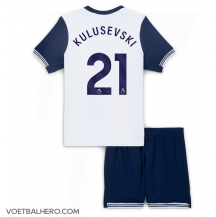 Tottenham Hotspur Dejan Kulusevski #21 Thuis tenue Kids 2024-25 Korte Mouwen (+ broek)