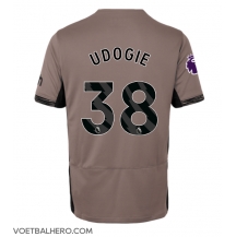 Tottenham Hotspur Destiny Udogie #38 Derde tenue Dames 2023-24 Korte Mouwen