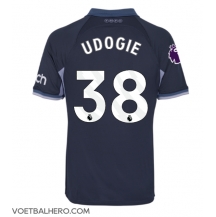 Tottenham Hotspur Destiny Udogie #38 Uit tenue 2023-24 Korte Mouwen