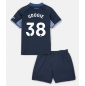 Tottenham Hotspur Destiny Udogie #38 Uit tenue Kids 2023-24 Korte Mouwen (+ broek)