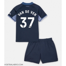 Tottenham Hotspur Micky van de Ven #37 Uit tenue Kids 2023-24 Korte Mouwen (+ broek)