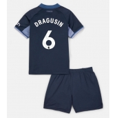 Tottenham Hotspur Radu Dragusin #6 Uit tenue Kids 2023-24 Korte Mouwen (+ broek)