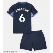 Tottenham Hotspur Radu Dragusin #6 Uit tenue Kids 2023-24 Korte Mouwen (+ broek)