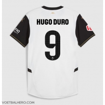 Valencia Hugo Duro #9 Thuis tenue 2024-25 Korte Mouwen