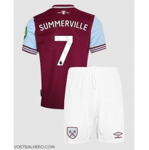 West Ham United Crysencio Summerville #7 Thuis tenue Kids 2024-25 Korte Mouwen (+ broek)