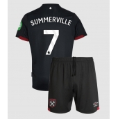 West Ham United Crysencio Summerville #7 Uit tenue Kids 2024-25 Korte Mouwen (+ broek)