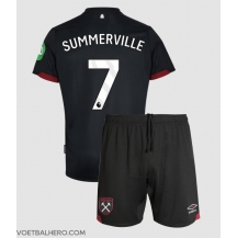 West Ham United Crysencio Summerville #7 Uit tenue Kids 2024-25 Korte Mouwen (+ broek)