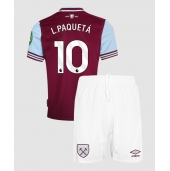 West Ham United Lucas Paqueta #10 Thuis tenue Kids 2024-25 Korte Mouwen (+ broek)