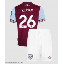 West Ham United Max Kilman #26 Thuis tenue Kids 2024-25 Korte Mouwen (+ broek)