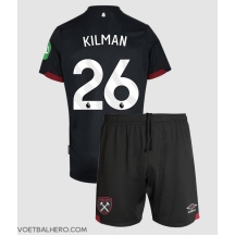 West Ham United Max Kilman #26 Uit tenue Kids 2024-25 Korte Mouwen (+ broek)