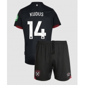 West Ham United Mohammed Kudus #14 Uit tenue Kids 2024-25 Korte Mouwen (+ broek)