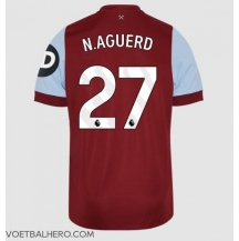 West Ham United Nayef Aguerd #27 Thuis tenue 2023-24 Korte Mouwen