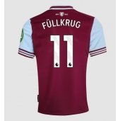 West Ham United Niclas Fullkrug #11 Thuis tenue 2024-25 Korte Mouwen