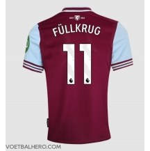 West Ham United Niclas Fullkrug #11 Thuis tenue 2024-25 Korte Mouwen