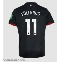 West Ham United Niclas Fullkrug #11 Uit tenue 2024-25 Korte Mouwen