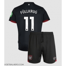 West Ham United Niclas Fullkrug #11 Uit tenue Kids 2024-25 Korte Mouwen (+ broek)