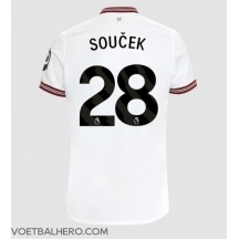 West Ham United Tomas Soucek #28 Uit tenue 2023-24 Korte Mouwen