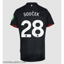 West Ham United Tomas Soucek #28 Uit tenue 2024-25 Korte Mouwen