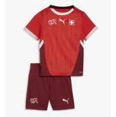 Zwitserland Thuis tenue Kids EK 2024 Korte Mouwen (+ broek)